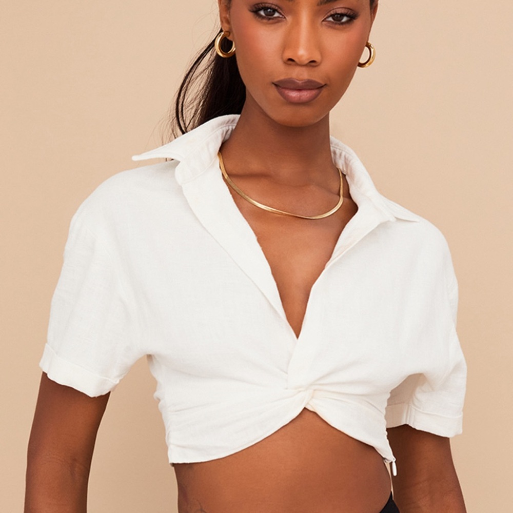 Twist Front Crop Top - Small